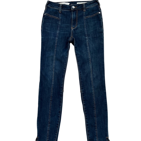 Pilcro and The Letterpress by Anthropologie High Rise Denim Leggings Size 28 - Picture 3 of 16